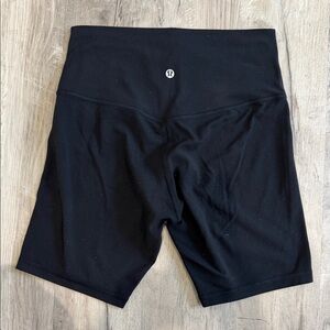 lululemon align shorts 6” size 8 black